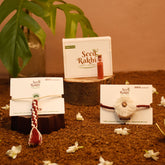 Plantable Rakhi For Brother, 1 Instruction Manual With Roli (Orange)